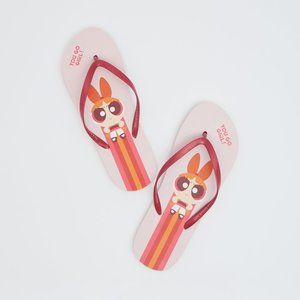 NWT The Powerpuff Girls Flip Flops Sinsay